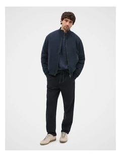 Bomber Jacket in Midnight Blue