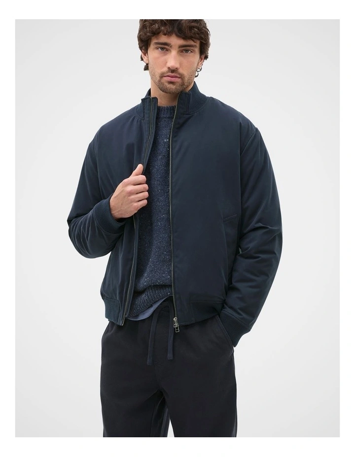 Bomber Jacket in Midnight Blue image 2