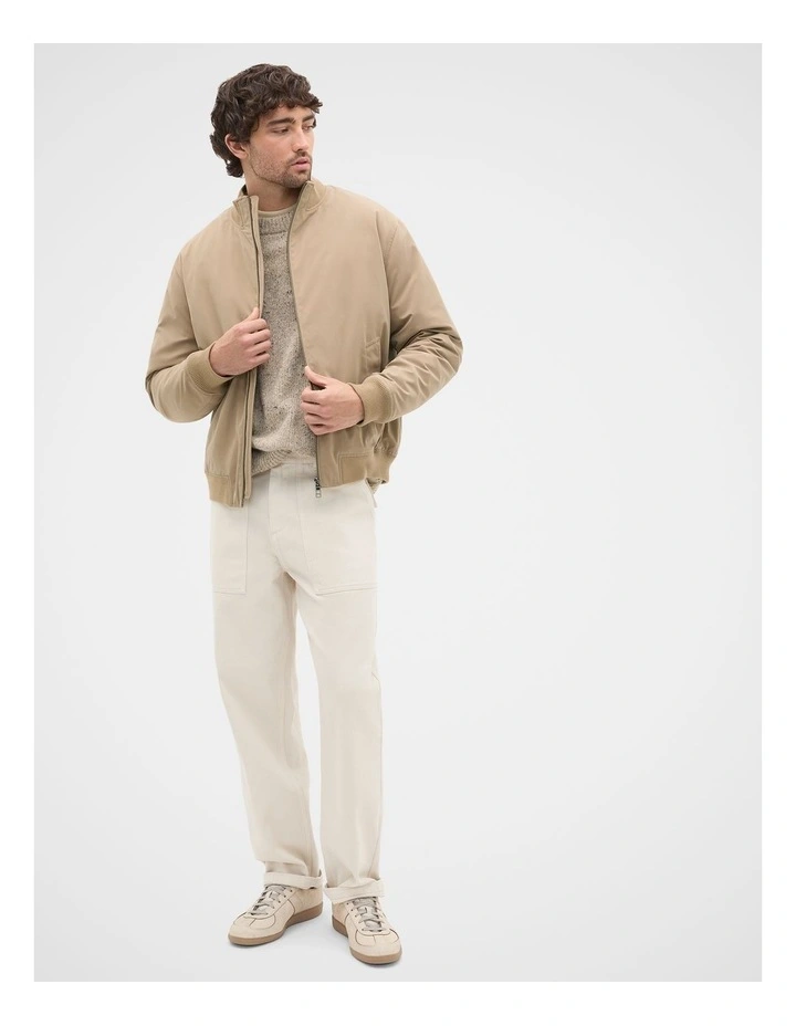 Bomber Jacket in Dark Stone image 3