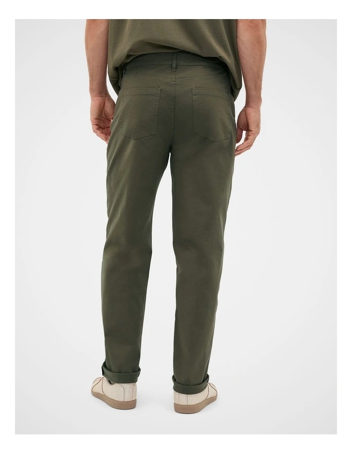 5 Pocket Pant in Burnt Olive image 3