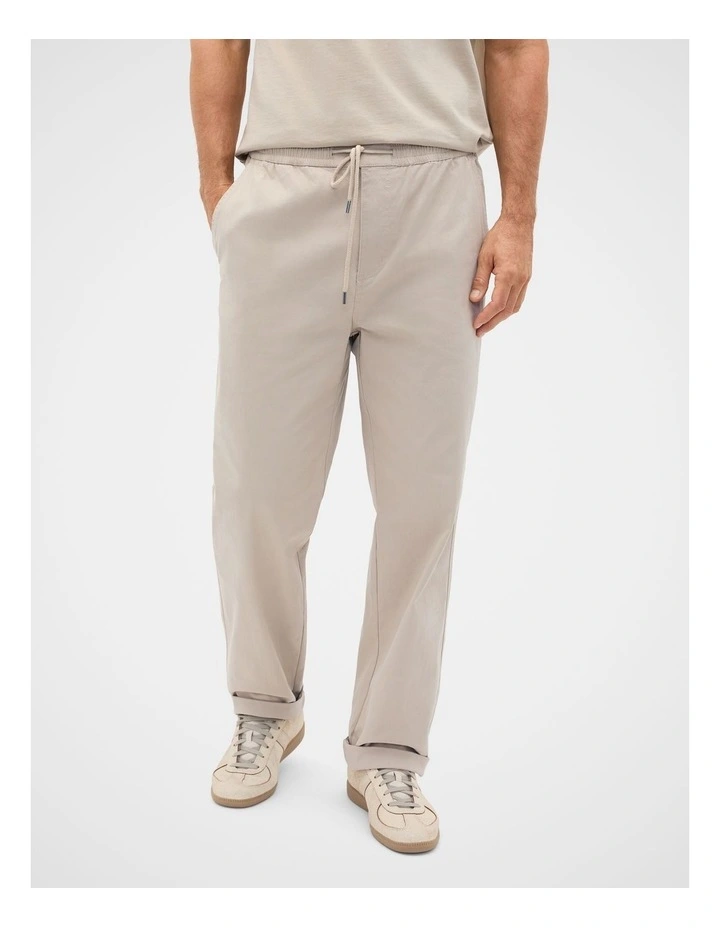Drawstring Twill Pant image 1