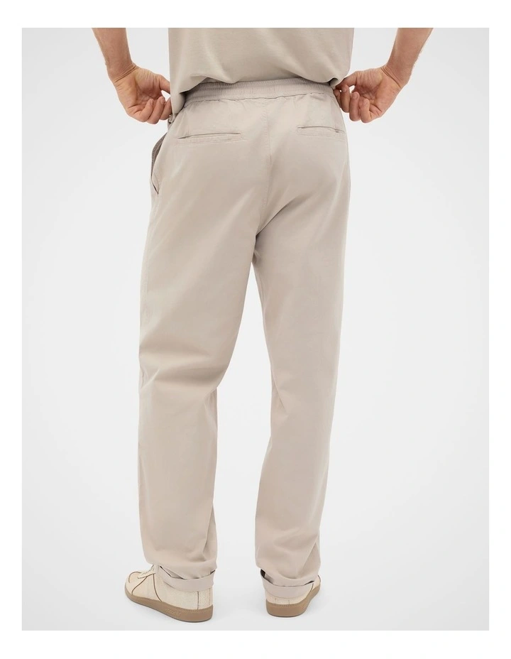 Drawstring Twill Pant image 3