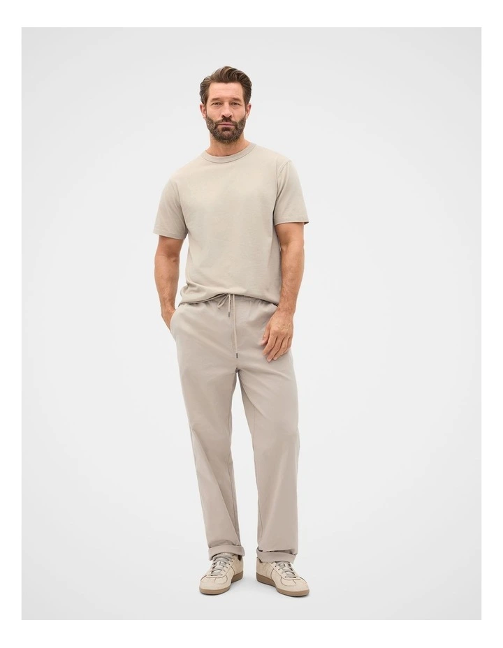 Drawstring Twill Pant image 4