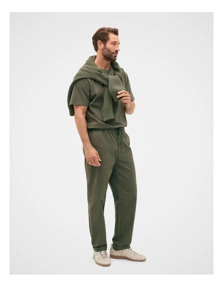 Drawstring Twill Pant image 1