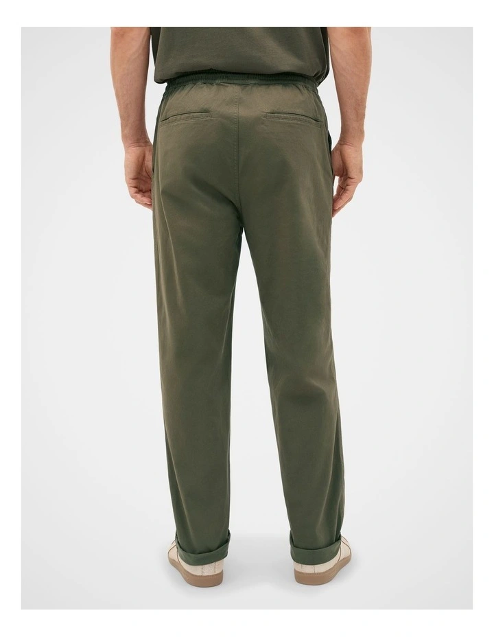 Drawstring Twill Pant image 3