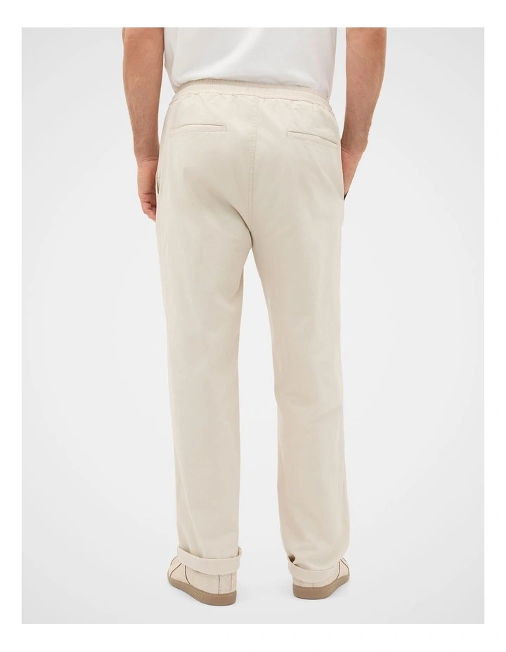 Drawstring Twill Pant image 4