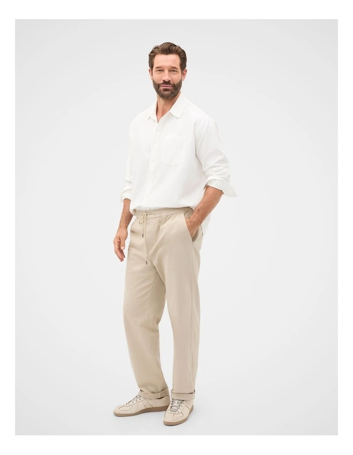 Drapey Twill Shirt in Off White image 3