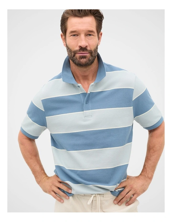 Stripe Pique Polo image 1