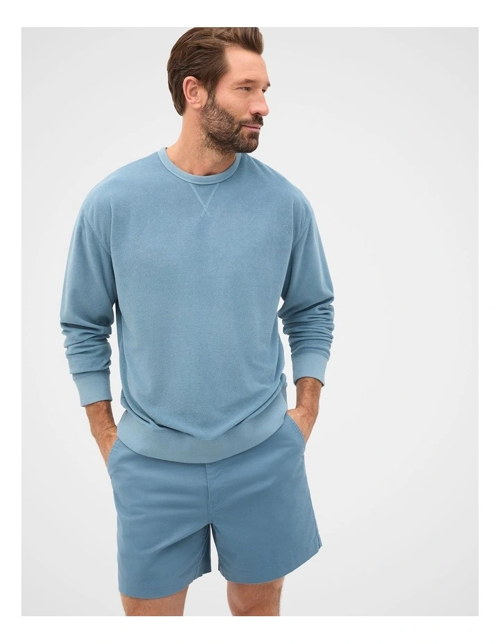 Terry Sweatshirt in Ocean Blue image 2