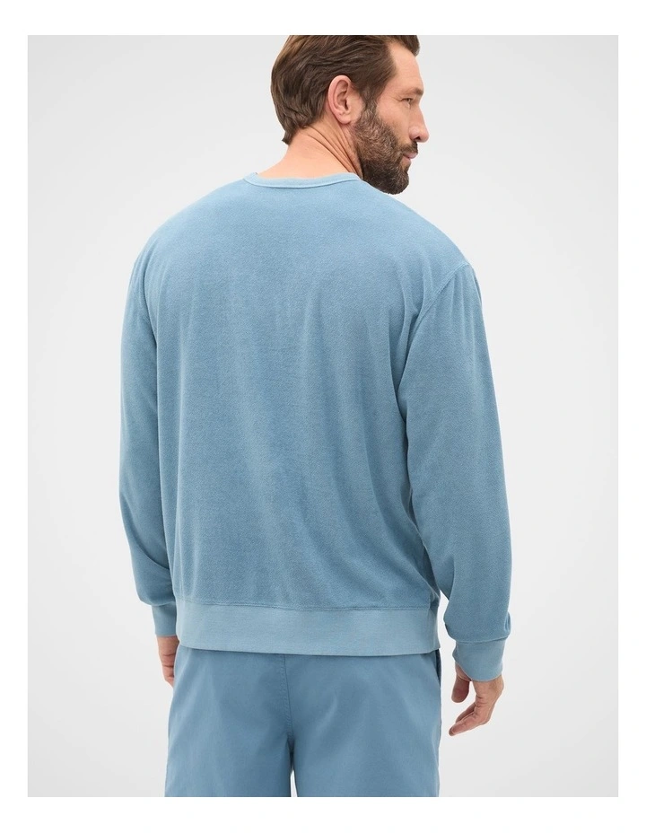 Terry Sweatshirt in Ocean Blue image 4