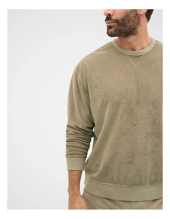 Terry Sweatshirt in Putty image 2