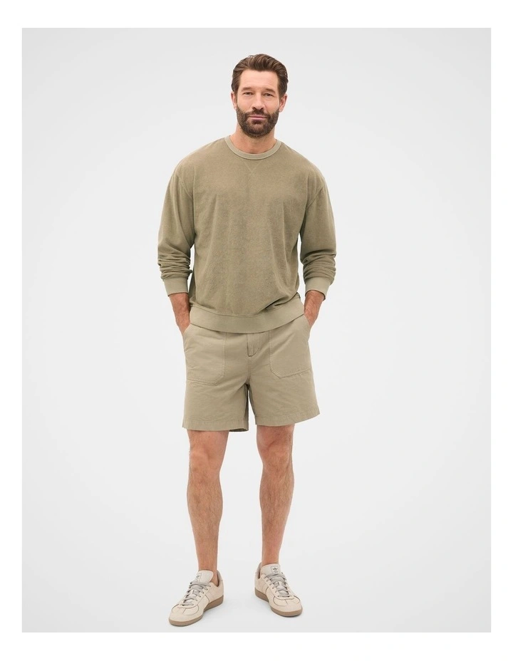Terry Sweatshirt in Putty image 3