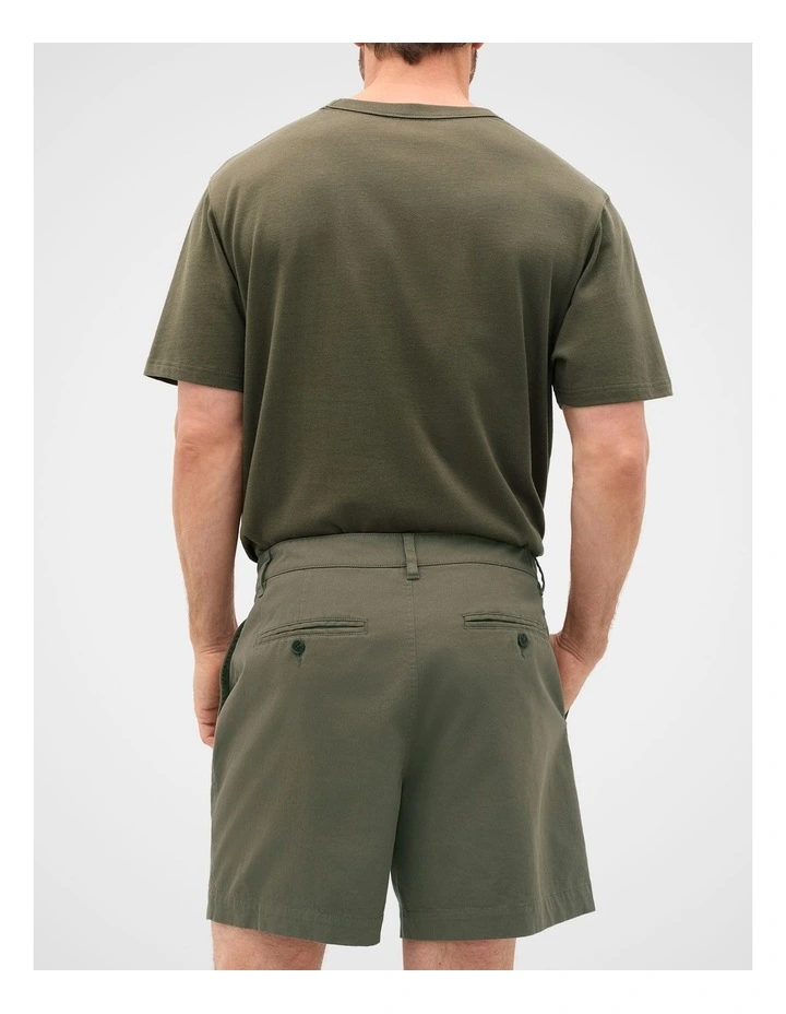 Chino Short in Burnt Olive image 3