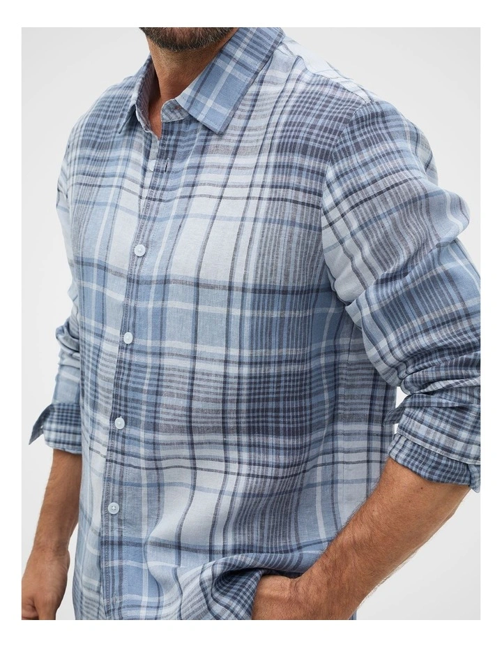 L/S Check Linen Shirt image 3