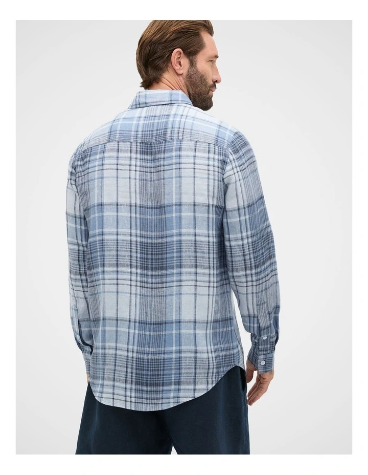 L/S Check Linen Shirt image 4