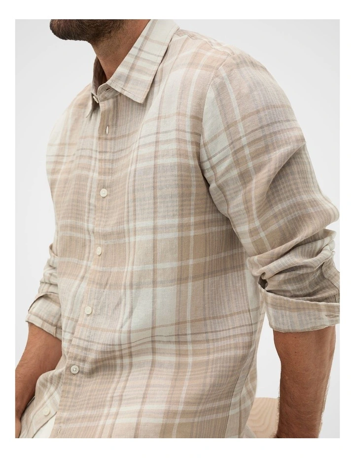 L/S Check Linen Shirt image 3