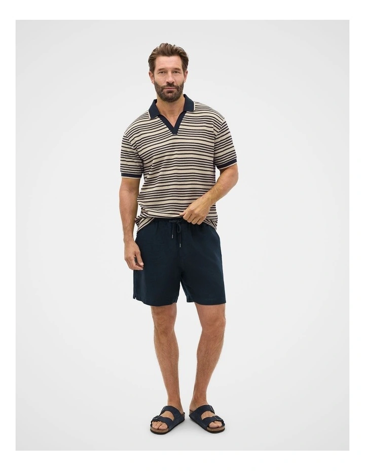 Stripe V Neck Polo image 3