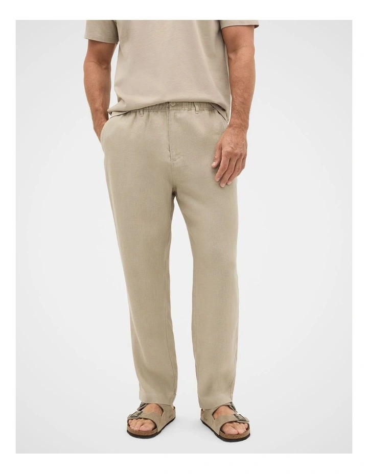 Pull On Linen Pant image 2