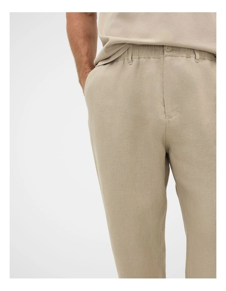 Pull On Linen Pant image 3