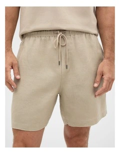 Pull On Linen Short
