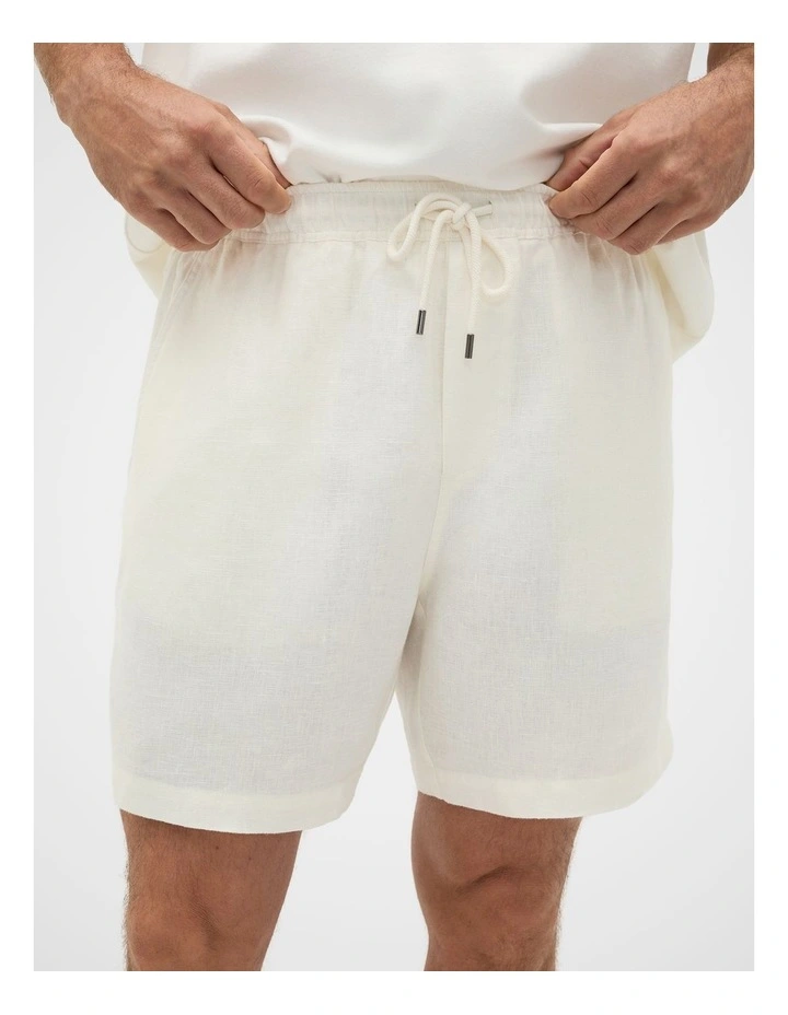 Pull On Linen Short image 2