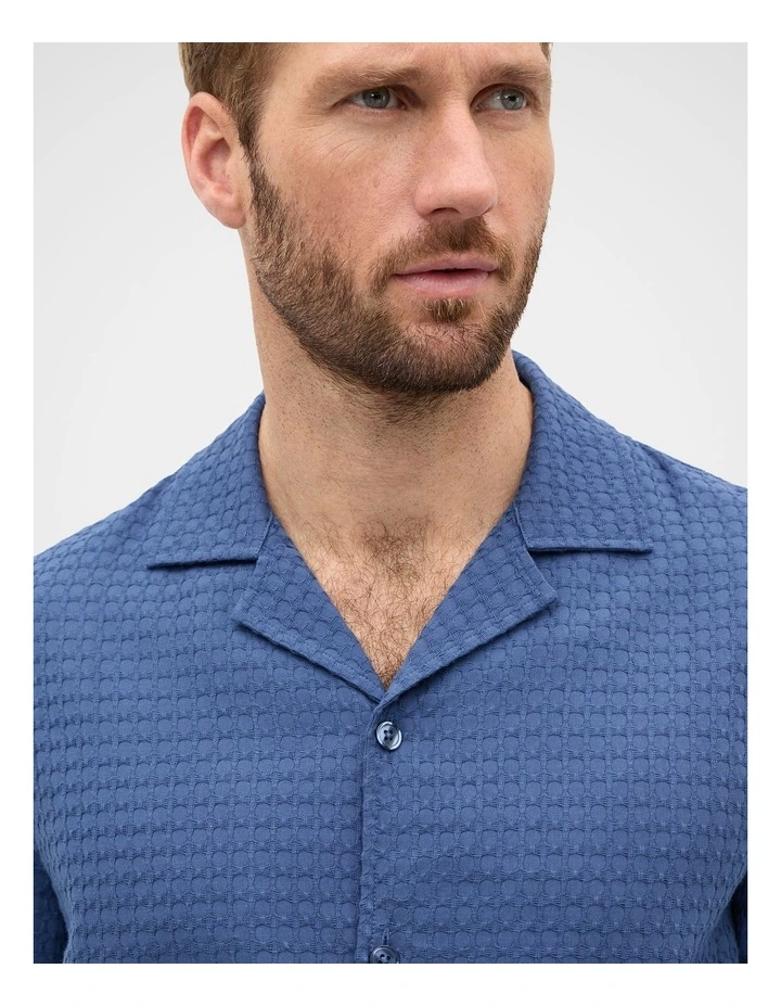 Short Sleeve Self Check Shirt in image 3