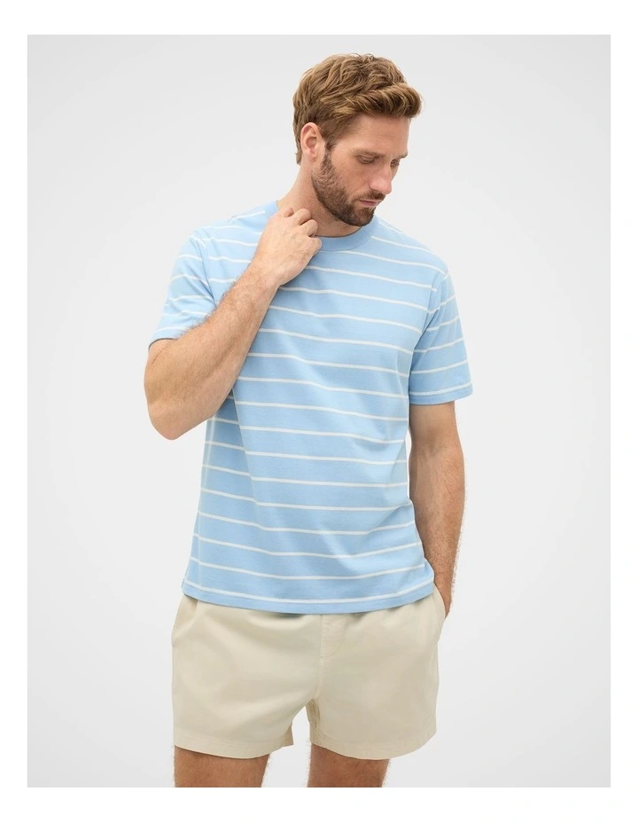 Stripe Crew Tee in image 2