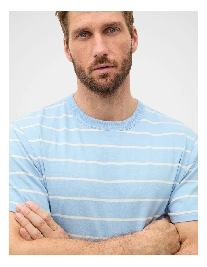 Stripe Crew Tee in image 3