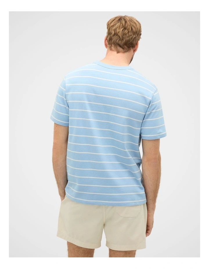 Stripe Crew Tee in image 4