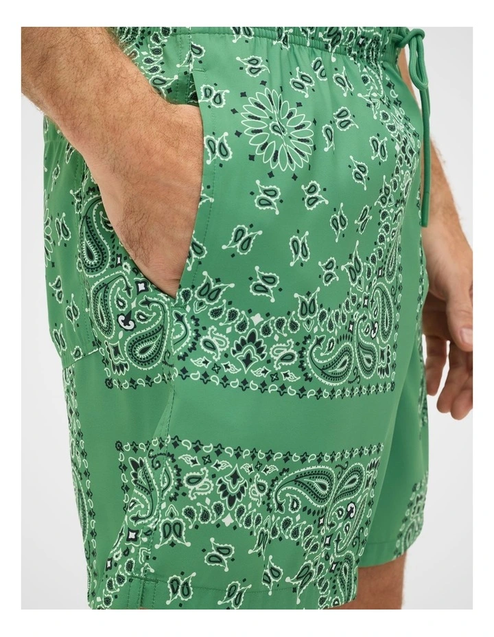 Bandana Print Swim Short in image 3