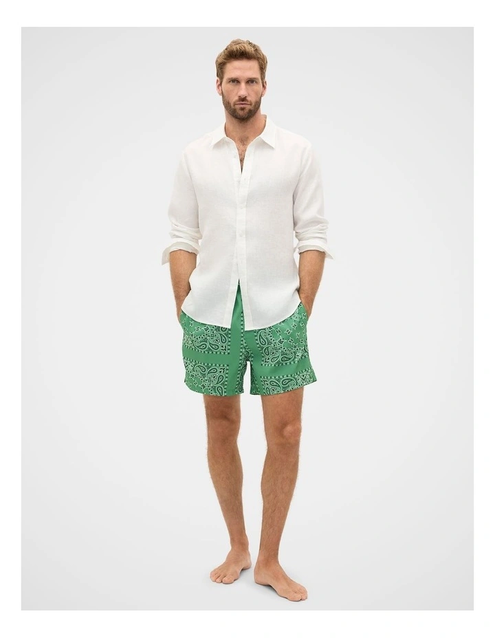 Bandana Print Swim Short in image 5