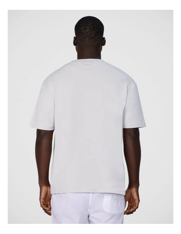 The Newport Tee in Silver Blue image 2