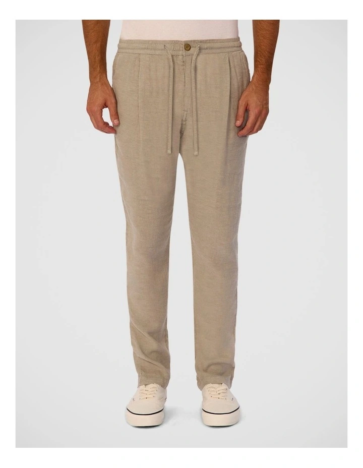 The New Capri Linen Pant - Lt Army image 1