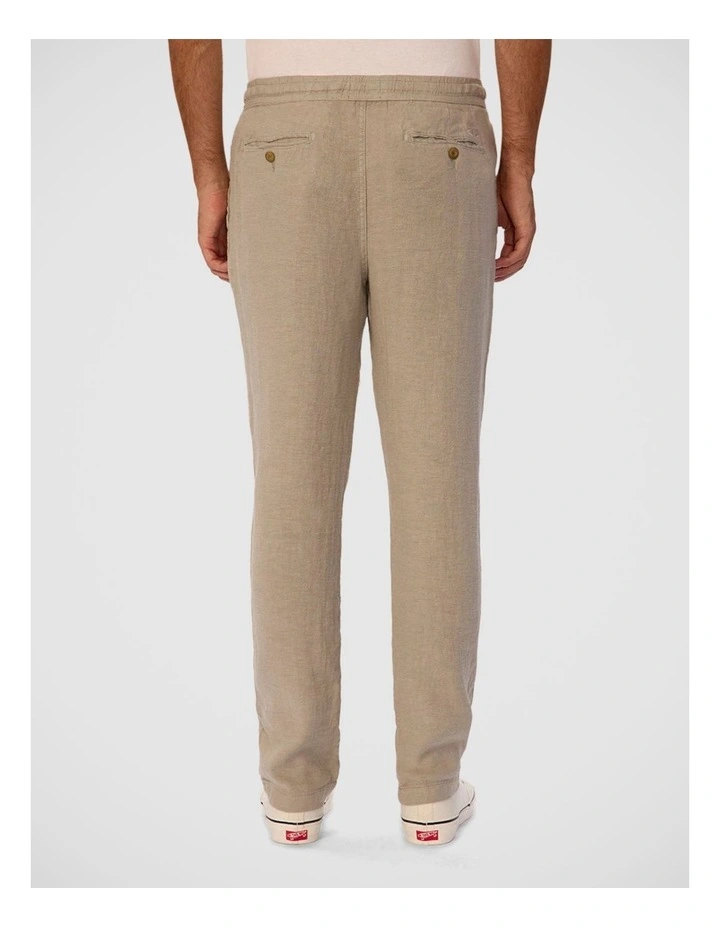 The New Capri Linen Pant - Lt Army image 2