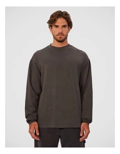 The Marlon Long Sleeve Tee - Onyx