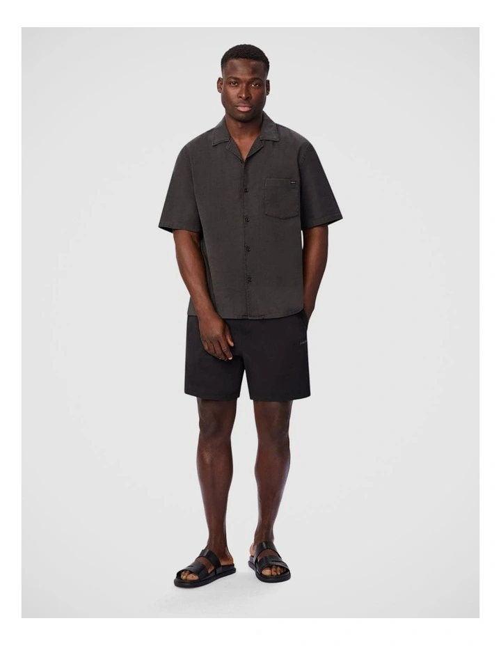 The New Seersucker Swim Short - Black image 3