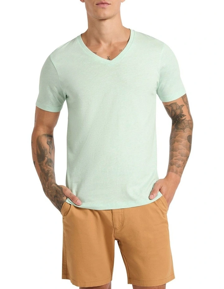 Marle Arnie V Neck in Pastel Green image 2