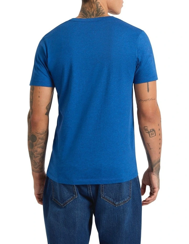 Marle Arnie V Neck in Snorkle Marle image 3