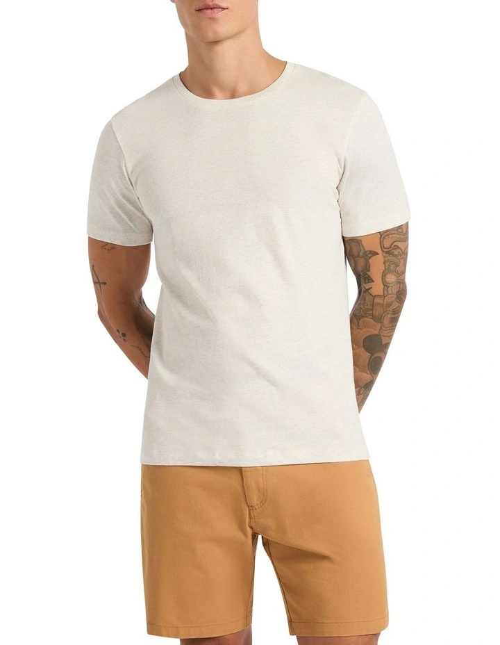 Marle Brando Crew Neck in Oatmeal Marle image 2