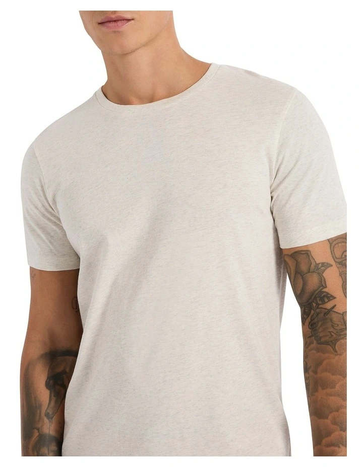 Marle Brando Crew Neck in Oatmeal Marle image 4