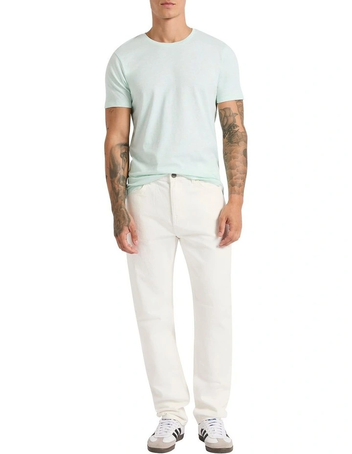 Hugo Relaxed Fit Jean in Ivory image 1