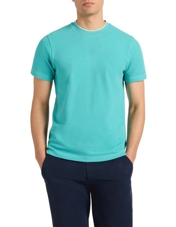 Mansfield Tee in Teal Green