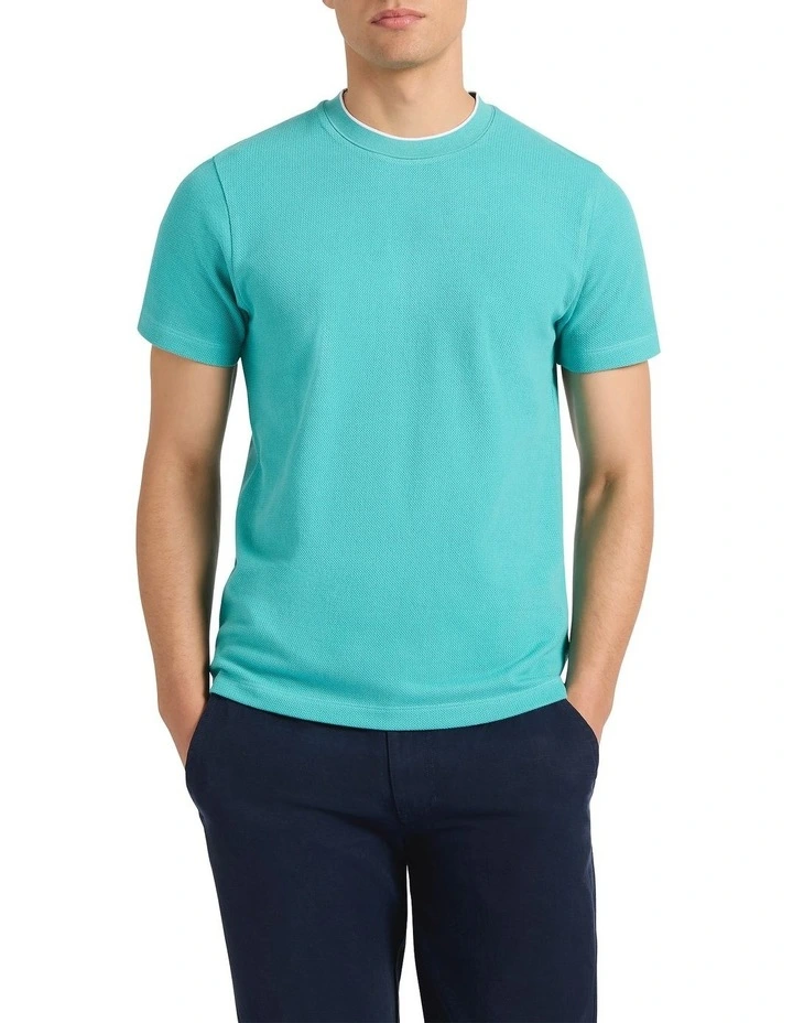 Mansfield Tee in Teal Green image 2