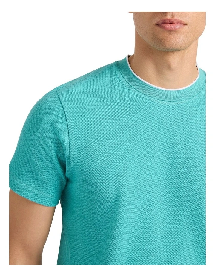 Mansfield Tee in Teal Green image 3