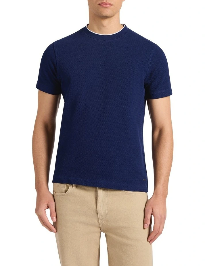 Mansfield Tee in Navy image 2