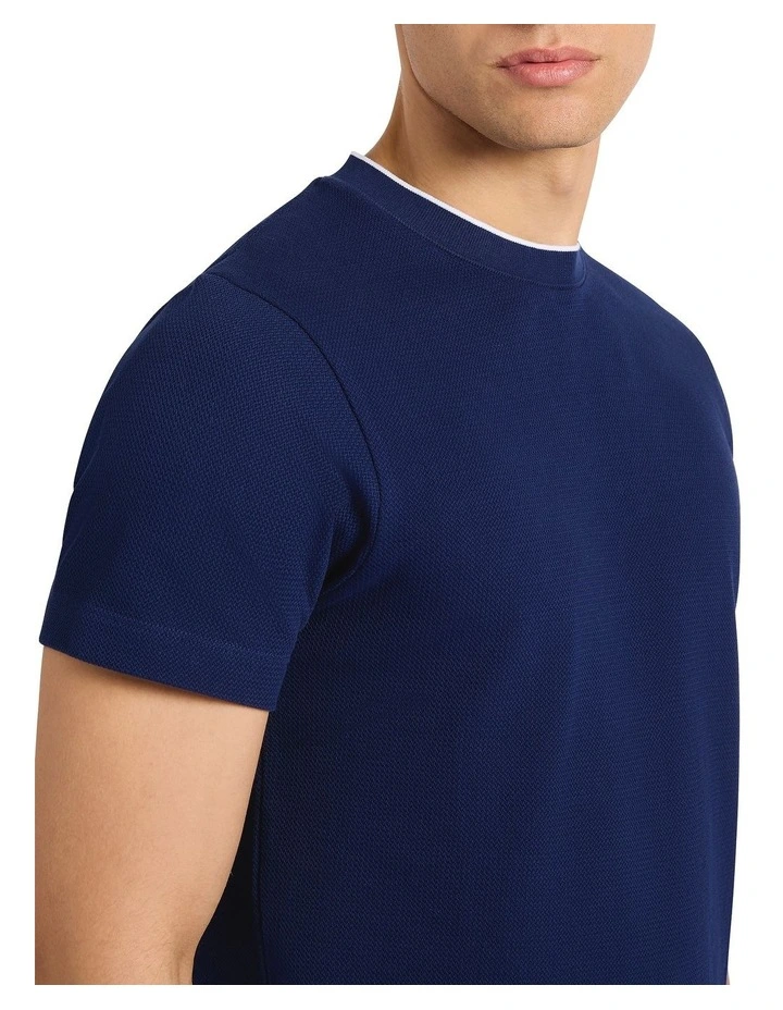 Mansfield Tee in Navy image 3