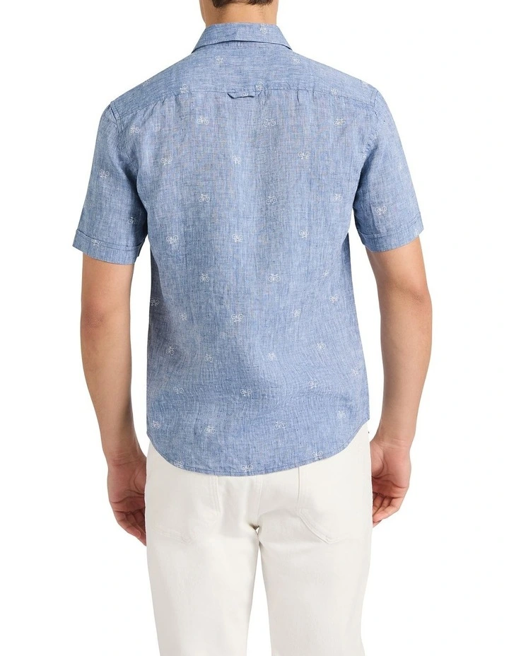 Ongoing Cycle Linen Shirt in Chambray image 4