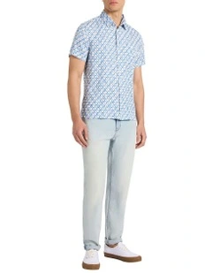 William Viscose Shirt in Blue Multi