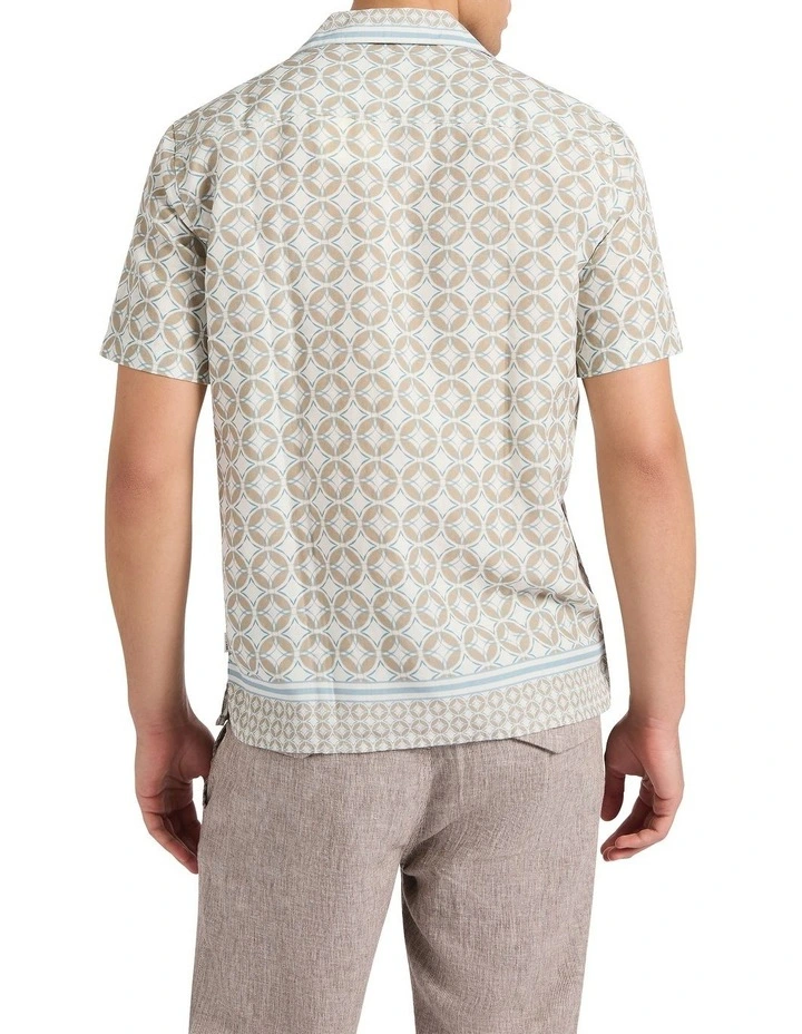 Tiles And Tribulations Shirt in Teal Multi image 4