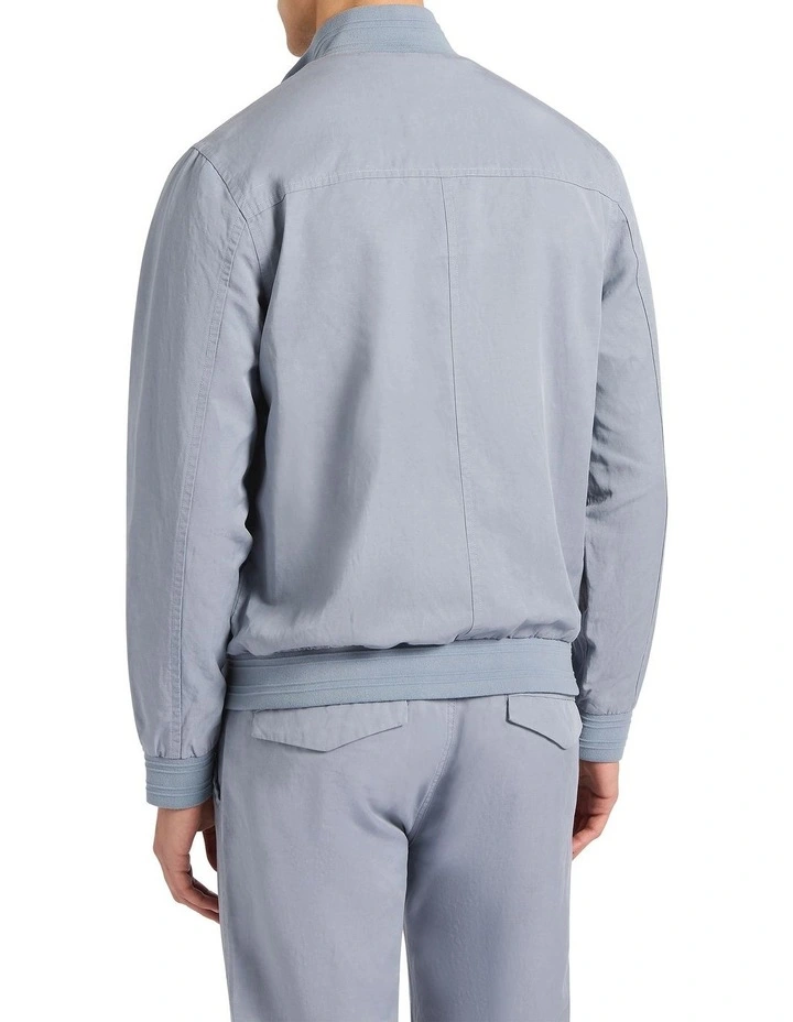 Wickham Linen Blend Jacket in Slate Blue image 4